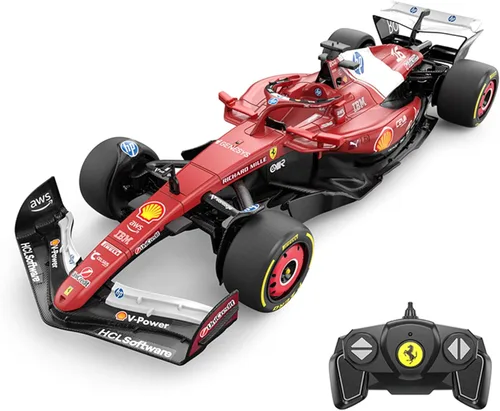 Vista 11 de Voltz Toys Auto de Control Remoto Ferrari F1 75 con Licencia Auténtica 1:12 - Serie de Autos RC Colección F1 para Niños y Adultos - Auto RC de 1:12