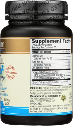 Vista 6 de Spectrum Essentials Softgels, aceite de pescado Omega-3, 1000 mg, 100
