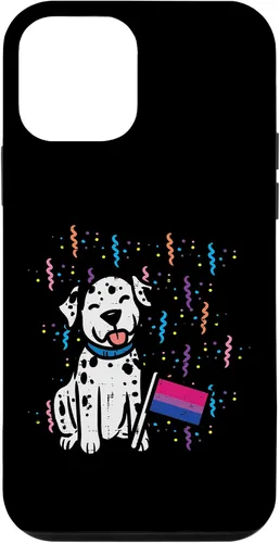 Vista 12 de iPhone 14 Bandera bisexual Perro dálmata Bi Mes del Orgullo LGBTQ Aliado LGBT Caso