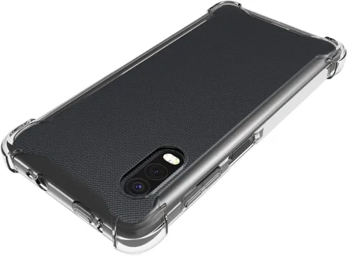 Vista 4 de USTIYA Funda para Samsung Galaxy XCover Pro Clear TPU Cuatro Esquinas Funda Protectora Transparente Suave Funda