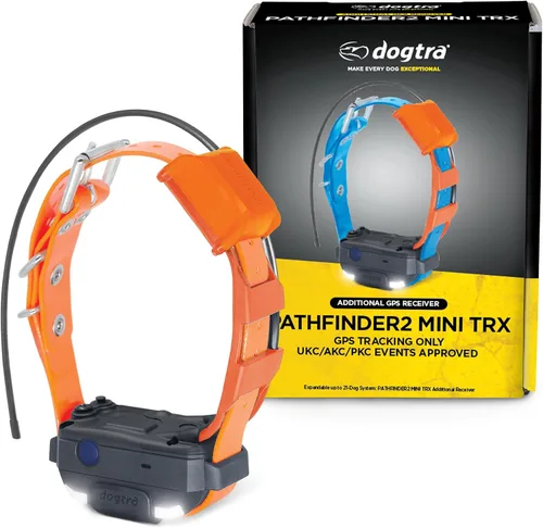Vista 10 de Dogtra Pathfinder 2 Mini TRX Receptor adicional Perro Rastreador GPS LED Collar Azul Claro Compatible Reloj Inteligente Recargable Impermeable Mapas