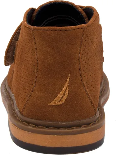 Vista 3 de Nautica Botas Chukka de vestir para niños, botines para niños con correa ajustable (niños pequeños)
