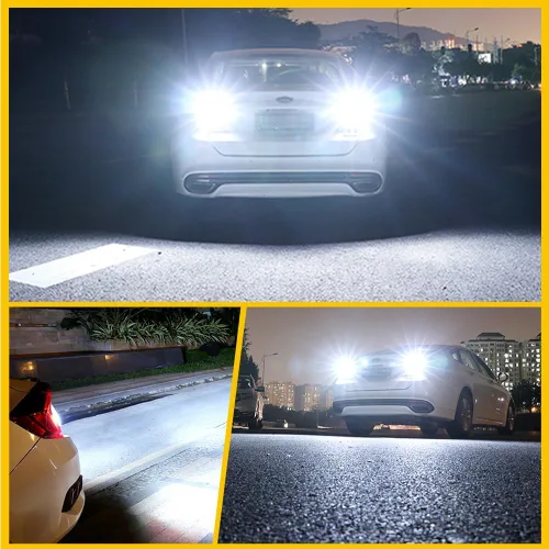 Vista 3 de 2 unids 6V 1157 Bombillas LED 5050 8SMD Chipsets 6000K Blanco para Backup Reverse Lights Luces traseras