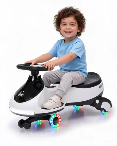 Vista 14 de Coche eléctrico de 12 V para niños de 3 a 6 años, funciona con pilas Negro