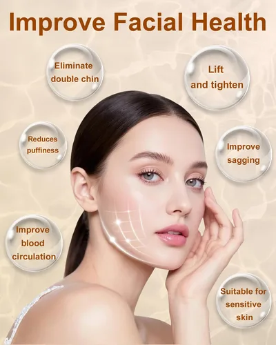 Vista 2 de Lymphatic Contour Face Brush,Lymphatic Drainage Brush with Super Soft Bristles,Lymphatic Face Brush to Reduce Puffiness & Define Jawline,Face