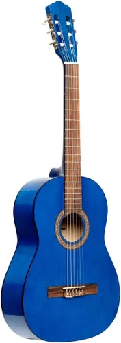 Vista 7 de Stagg Guitarra clásica de 6 cuerdas, derecha, negra, completa (SCL50-BLK)