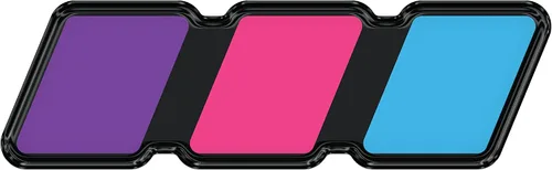 Vista 78 de Insignia tricolor - Compatible con Toy Taco, Tun y 4Run Negro con escala de grises TRI
