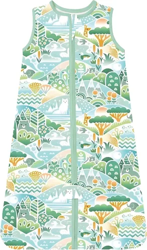 Vista 8 de TotAha Toddler Sleep Sack 2T-4T 0.5 TOG Wearable Blanket Sleeping Bag Safari de África