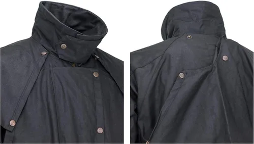 Vista 4 de Outback Trading Stockman 2056 - Abrigo de plumero de algodón transpirable y extra largo para hombre