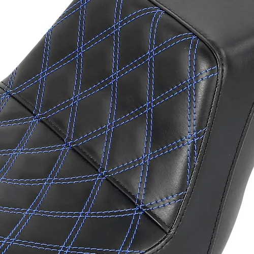 Vista 8 de C.C. RIDER Asiento para Conductor y Pasajero Asiento de Elevación Compatible con Harley Dyna Street Bob FXDB Low Rider FXDL/FXDLS Super Glide Custom