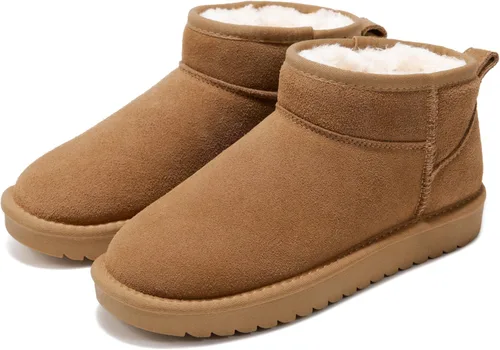 Vista 18 de Project Cloud 100% Cuero Genuino Botas Botas de Tobillo para Mujer Zapatos Castaño