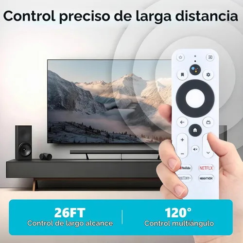 Vista 5 de Control remoto de voz de repuesto para dispositivo de transmisión Onn