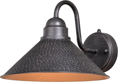 Vista 16 de VAXCEL Outland - Lámpara de pared rústica con sensor de movimiento para porche o patio, linterna de pared de cuello de cisne al aire libre