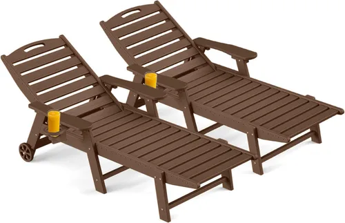 Vista 40 de Silla de salón al aire libre, silla de salón de patio de HDPE con Negro