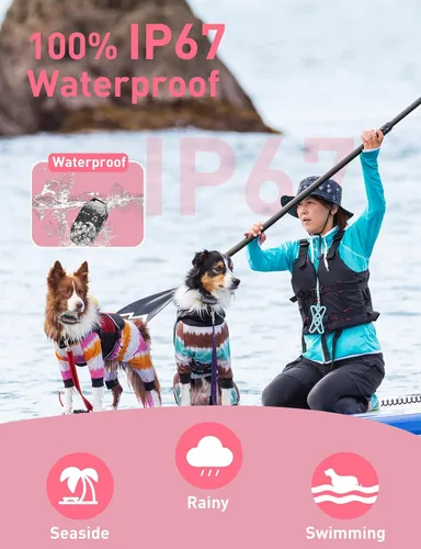 Vista 4 de Collar de entrenamiento para perros sin choque, collar vibratorio para perros pequeños, medianos y grandes, sin golpes, sin puntas