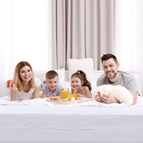 Vista 8 de Utopia Bedding Funda de colchón con cremallera de tamaño matrimonial y funda de almohada estándar