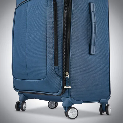 Vista 7 de Samsonite Solyte DLX Softside - Equipaje extensible con ruedas giratorias, azul (Mediterranean Blue)), 123564-0559