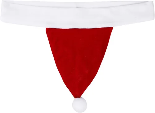 Vista 4 de TiaoBug Disfraz de Papá Noel navideño de franela para hombre