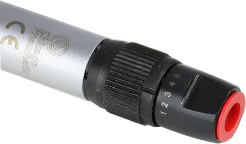 Vista 6 de Chicago Pneumatic CP9361-1 Kit - Bolígrafo de grabado, 1/8 de pulgada (0.118 in), vástago hexagonal, acelerador rodante, 13500 golpes por minuto