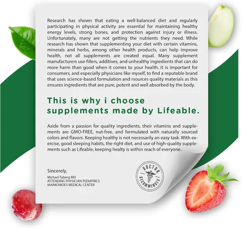 Vista 5 de Lifeable Gomitas Omega 3 para niños con suplemento vegano de DHA Alternativa al aceite de pescado Omega 3 para niños del aceite de linaza a base