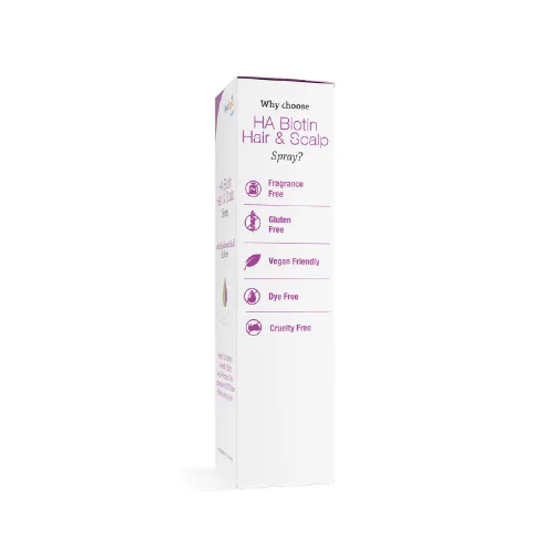 Vista 3 de Hyalogic Biotin Spray voluminizador para el cabello con ácido hialurónico para adelgazar el cabello, promueve cerraduras y cuero cabelludo más
