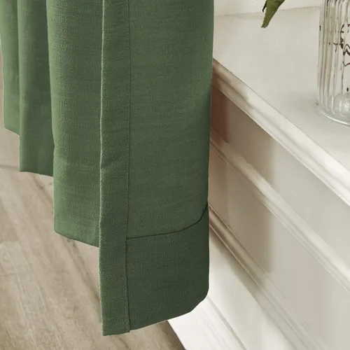 Vista 3 de Frelement Cortinas plisadas de lino de algodón de 100 pulgadas de ancho y 102 pulgadas de largo, cortinas con reducción de ruido para sala