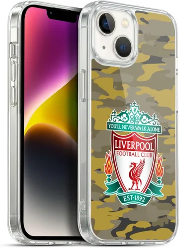 Vista 255 de Head Case Designs Funda de gel con licencia oficial del Liverpool Football Club Away Colourways Crest Camou [protección de grado militar] compatible