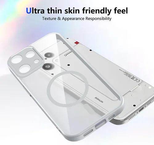 Vista 613 de Funda magnética transparente compatible con Xiaomi 17T, color negro 2 en 1 PC + TPU cubierta de teléfono a prueba de golpes, carcasa protectora