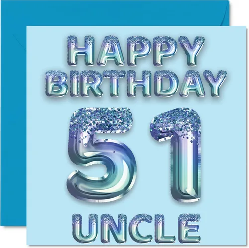 Vista 286 de Stuff4 Tarjeta de primer cumpleaños para niños, globo de fiesta con purpurina azul, tarjetas de feliz cumpleaños para niño de 1 año, nieto, hijo, 57