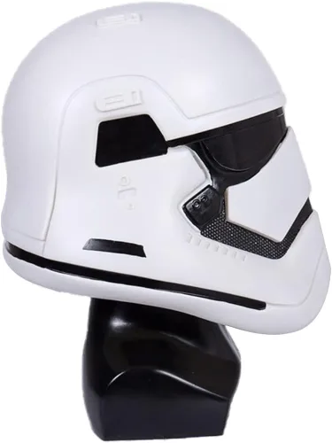 Vista 3 de Casco de Stormtrooper con luz LED accesorios coleccionables de lujo para Halloween