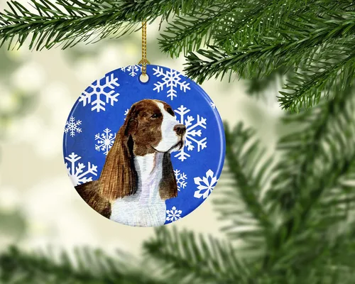 Vista 128 de Caroline's Treasures Cavalier Spaniel - Adorno de cerámica para colgar en el árbol de Navidad, para el hogar, Navidad, fiestas, regalo, 3 pulgadas