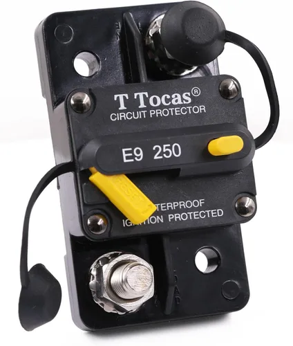 Vista 31 de E69 Interruptor de circuito de 10 A T3 con restablecimiento manual Mini de montaje en superficie IP66 Interruptor conmutable de 10 A