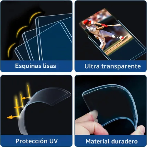 Vista 4 de 400 fundas para tarjetas de plástico duro, tarjetero