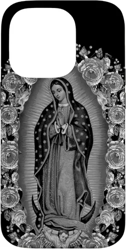 Vista 17 de Our Lady Virgen De Guadalupe - Carcasa floral para iPhone 17