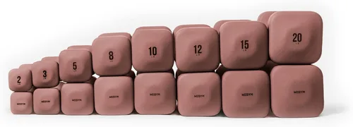 Vista 62 de WeGym SafeGrip - Mancuernas cuadradas con asas antideslizantes, pesas libres estéticas para entrenamientos en casa, diseño estable que evita rodar