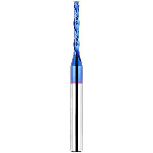 Vista 44 de EANOSIC Brocas de fresadora en espiral de compresión ascendente y descendente de 1/2 pulgada de diámetro de corte con revestimiento nano azul