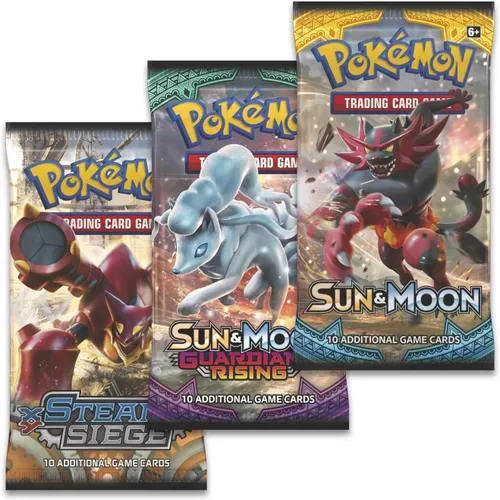 Vista 3 de Pokemon TCG: Poke Ball Tin Red - Paquete de 3 Booster con 1 moneda