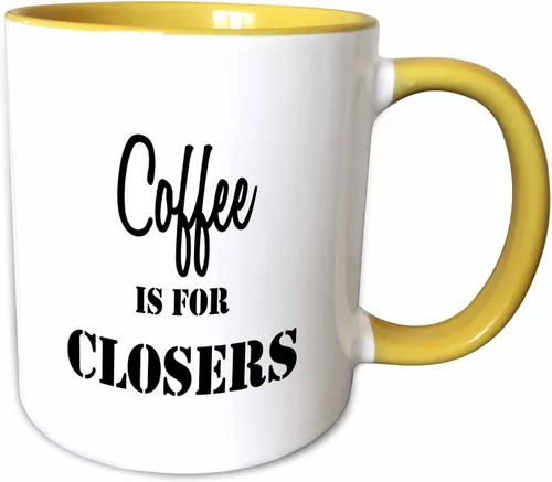 Vista 9 de 3dRose Tory Anne Collections Quotes - CAFÉ ES PARA CIERRADORES - Tazas (mug_234653_4)