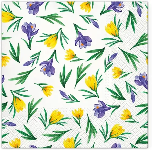 Vista 6 de Servilletas de papel de flores de primavera y verano, tamaño almuerzo, desechable, 20 unidades, 13 x 13 pulgadas (desplegadas) (Bird of Paradise)