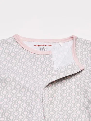 Vista 3 de Magnificent Baby Pijama de algodón con cierre magnético para niñas