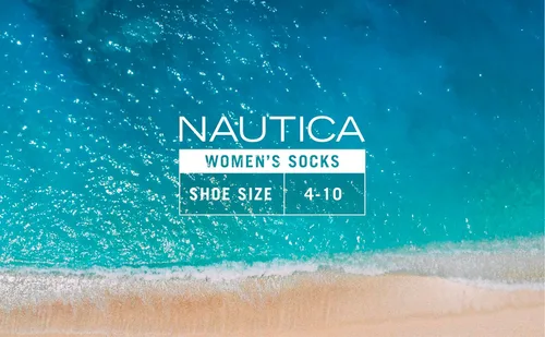 Vista 6 de Nautica Calcetines para mujer Forros de puños invisibles (paquete de 12)