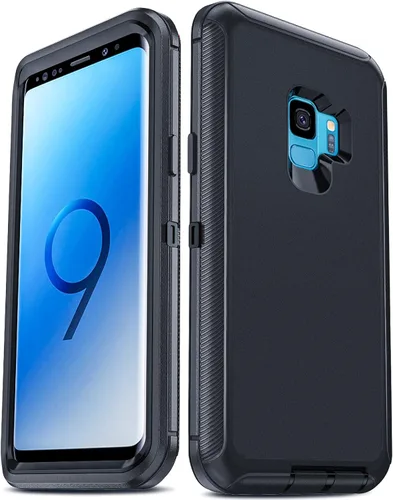 Vista 10 de LeYi Funda compatible con Galaxy S8: no compatible con S8 Plus: cubierta exterior de goma 3 en 1 de cuerpo completo a prueba de golpes, resistente