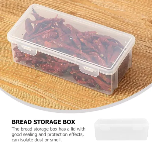 Vista 2 de Homoyoyo Contenedor hermético de almacenamiento de alimentos Caja de almacenamiento sellada para granos de harina de caramelo de frijoles de pasta