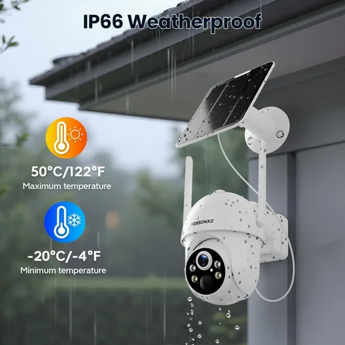 Vista 7 de Cámaras 2K para Seguridad del Hogar - Cámaras de Seguridad Solares Inalámbricas para Exteriores con Vista Pan/Inclinación de 360°, Cámara