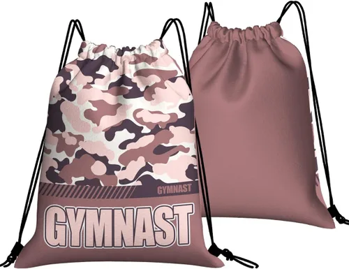 Vista 65 de Mochila con cordón impermeable para gimnasio, bolsas con cordón, bolsa de cuerda deportiva, mochila de camuflaje, Bolsas con cordón Cheer - Bolsas