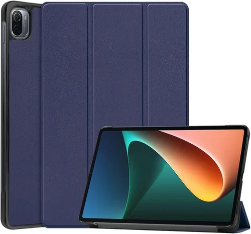 Vista 7 de Kepuch Funda Custer para Xiaomi Pad 5/5 Pro/5 Pro 5G - Carcasa rígida de piel sintética ultrafina - Negro