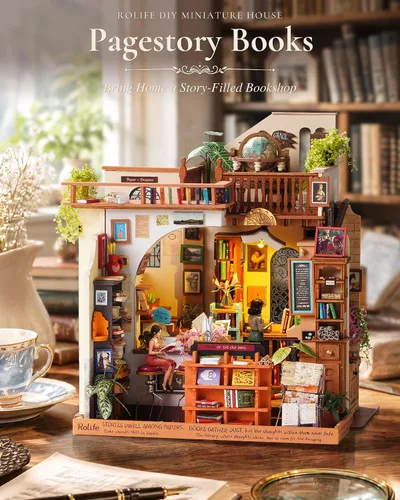 Vista 2 de Rolife Kit de librería en miniatura para adultos (nivel maestro)