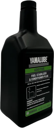 Vista 6 de Cyclemax Paquete de cuatro para estabilizador y acondicionador de combustible Yamaha Plus ACC-FSTAB-PL-32 contiene cuatro cuartos y un embudo