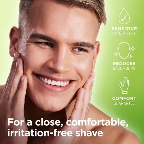 Vista 5 de King of Shaves Gel de afeitado refrescante para hombres, gel de afeitar transparente de baja espuma para pieles sensibles, moldeo de barba