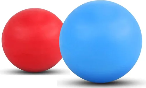 Vista 12 de Pelota de lacrosse de masaje WOVTE para músculos doloridos, hombros, cuello, espalda, pies, cuerpo, tejido profundo, punto de activación, nudos Negro